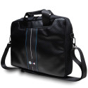 BMW Carbon & Blue Stripe bag for a 16" laptop - black