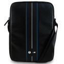 BMW Carbon & Blue Stripe bag for a 10" tablet - black