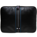 BMW Carbon & Blue Stripe sleeve for a 14" laptop - black