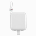 Joyroom powerbank with USB C and Lightning cables and Cutie Series stand 10000mAh 22.5W white (JR-L0