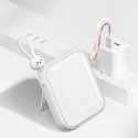 Joyroom powerbank with USB C and Lightning cables and Cutie Series stand 10000mAh 22.5W white (JR-L0
