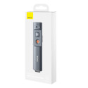 Baseus Orange Dot wireless laser pointer for presentations - gray (with battery)