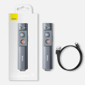 Baseus Orange Dot wireless laser pointer for presentations - gray (with battery)