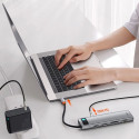 Baseus Metal Gleam 11in1 multifunctional USB Type C HUB - 3x USB 3.2 Gen 1 5Gbps / USB Type C PD 100