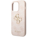 Guess 4G Big Metal Logo case for iPhone 15 Pro - pink