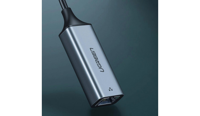 Ugreen external network adapter RJ45 - USB Type C (1000 Mbps / 1 Gbps) Gigabit Ethernet gray (CM199)