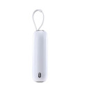 Joyroom mini powerbank 10000mAh Colorful Series 22.5W with 2 built-in USB C and Lightning cables whi