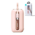 Joyroom mini powerbank 10000mAh Colorful Series 22.5W with 2 built-in USB C and Lightning cables pin