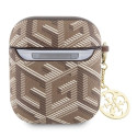 Guess GUA2PGCE4CW case for AirPods 1/2 - brown GCube Charm