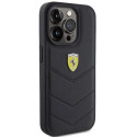 Ferrari Quilted Metal Logo case for iPhone 15 Pro - black