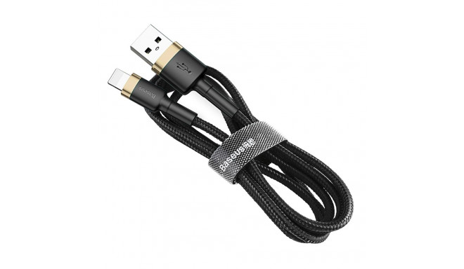 Baseus Cafule USB-A / Lightning 2.4A QC 3.0 cable 1 m - black and gold