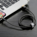 Baseus Cafule USB-A / Lightning 2.4A QC 3.0 cable 1 m - black and gold