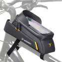 Wozinsky frame bike bag with phone case 1l black (WBB25BK)