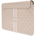 Guess 4G Printed Stripes cover for a 14" laptop - pink