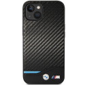 Case BMW BMHCP13M22NBCK iPhone 13 6.1" black/black Leather Carbon