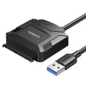 Ugreen adapter cable for 2.5'' / 3.5'' drive (USB-A 3.0 - SATA) black (CR108)