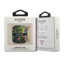 Guess GUA2HHFLB AirPods cover blue/blue Flower Strap Collection