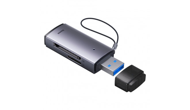 Baseus Lite Series adapter SD / TF USB card reader gray (WKQX060013)