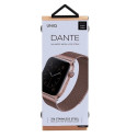 Uniq Dante Stainless Steel Strap for Apple Watch 1/2/3/4/5/6/7/8/SE/SE2 38/40/41mm - Rose Gold