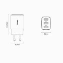 Baseus Compact charger 3x USB 17W white (CCXJ020102)