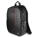 BMW Carbon Red Stripe backpack for a 16" laptop - black