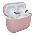 Case for AirPods 3 silicone soft case for headphones + keychain lobster clasp pendant pink (case D)