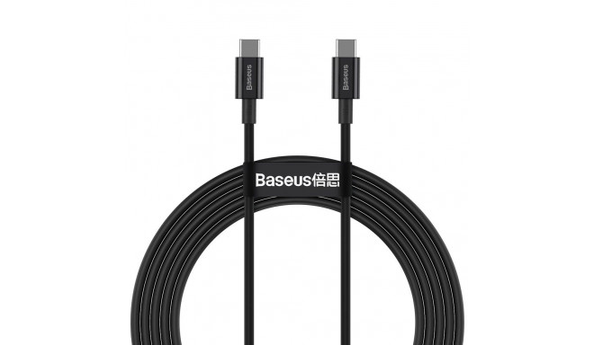 Baseus CATYS-C01 USB-C - USB-C PD QC FCP cable 100W 5A 480Mb/s 2m - black
