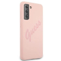 Guess GUHCS21MLSVSPI S21+ G996 pink/pink hardcase Script Vintage