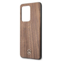 Mercedes MEHCS69VWOLB S20 Ultra G988 hard case brązowy/brown Wood Line Walnut