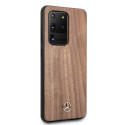 Mercedes MEHCS69VWOLB S20 Ultra G988 hard case brązowy/brown Wood Line Walnut