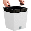 Pott FURU SQUARE LOW - valge
