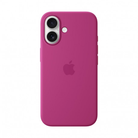 Apple iPhone 16 Silicone Case with MagSafe Fuchsia