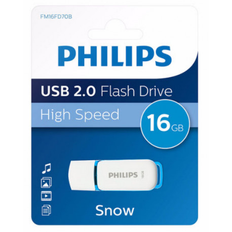Philips 16 GB USB 2.0 Snow Edition White/Blue