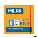 Kleepuvad Märkmepaberid Milan Oranž 76 x 76 mm (10 Ühikut)