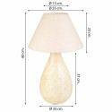 Desk lamp Alexandra House Living Cream Iron 33 x 60 x 33 cm