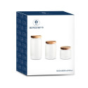 3 toru DKD Home Decor Akaatsia Borosilikaatklaas (1 L) (400 ml) (700 ml) (3 Tükid, osad)