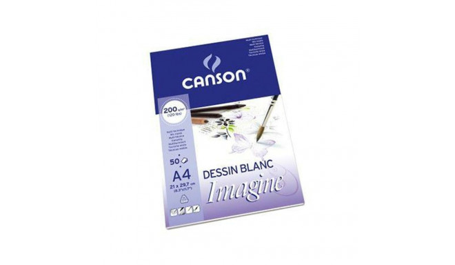 Drawing pad Canson Imagine 200 g 50 Sheets 5 Units (210 x 297 mm)