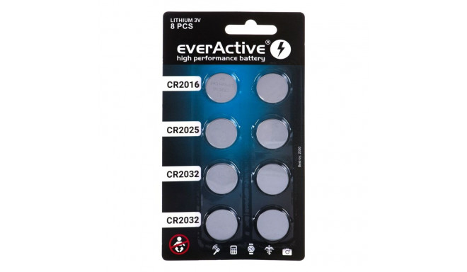 Батарейки EverActive R2032 / CR2025 / CR2016 3 V (1 штук)