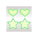 Nipple shield Peekaboo Green One size Hearts Stars