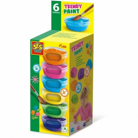 Guaššvärvide komplekt SES Creative 6 Tükid, osad