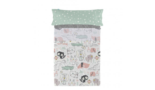 Bedding set HappyFriday Best buddies Multicolour Single 2 Pieces