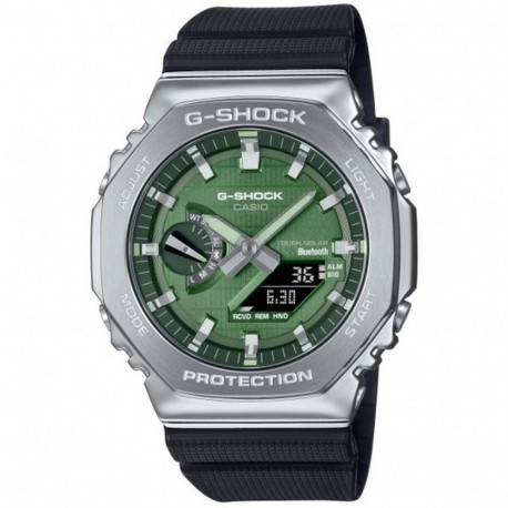 Meeste Kell Casio G-Shock GBM-2100A-1A3ER Must Roheline (Ø 44,5 mm)