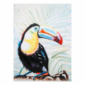 Картина Alexandra House Living Toucan Холст древесина ели 120 x 3 x 90 cm