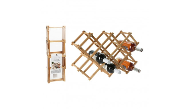 Bottle rack Excellent Houseware 784230710 Bamboo 54,5 x 16,5 x 36,5 cm