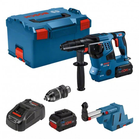 Perforeeriv haamer BOSCH GBH18V-28CF 2X8AH + GDE18V-16
