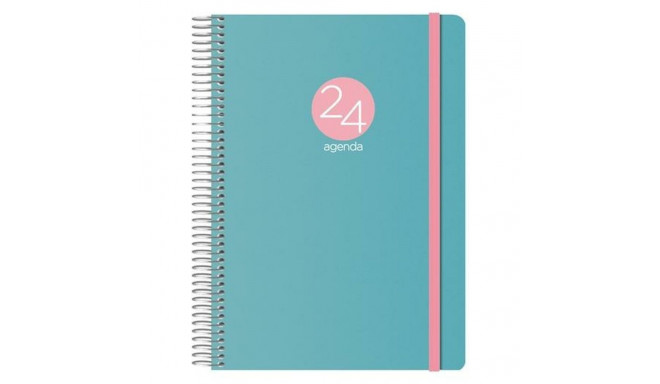 Diary MEMPHIS  DOHE 2024 Green Quarto 15 x 21 cm Annual