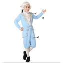 Children's costume Blue Celeste Male Courtesan - 7-9 Years