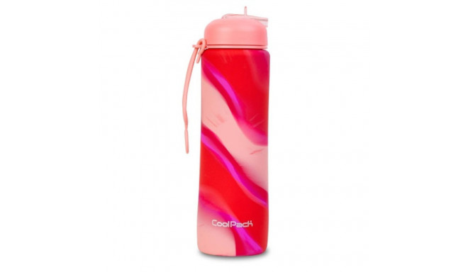 COOLPACK Silikon water bottle Pump 600 ml Girls Pink