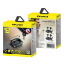 AWEI Bluetooth 5.3 T58 ANC headphones + docking station black/black