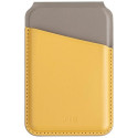 UNIQ Lyden DS magnetic RFID wallet and phone stand yellow-grey/canary yellow-flint gray UNIQ Lyden DS magnetic RFID wallet and phone stand yellow-grey/canary yellow-flint gray